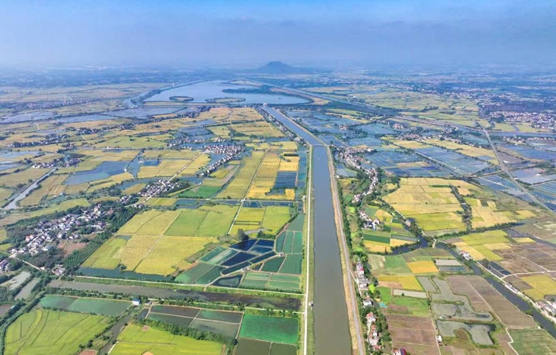 赤山湖灌溉工程全貌。句容市水利局供图