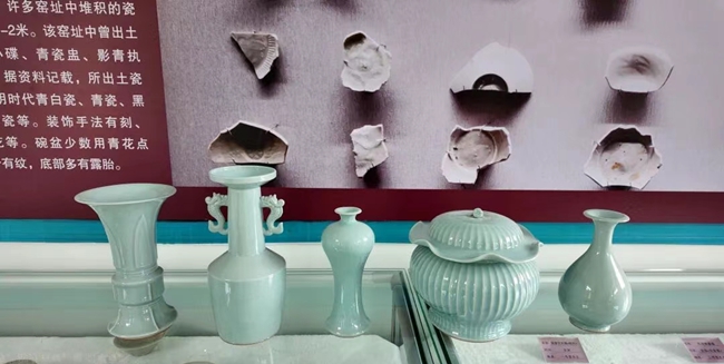 陶艺展品。泗桥乡宣传办供图